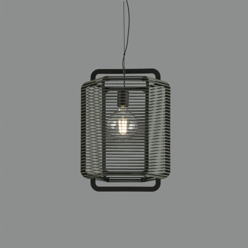 Corda Pendant lamp 3901/35 Textured Black/Alga, LED E27 15W, CL.I