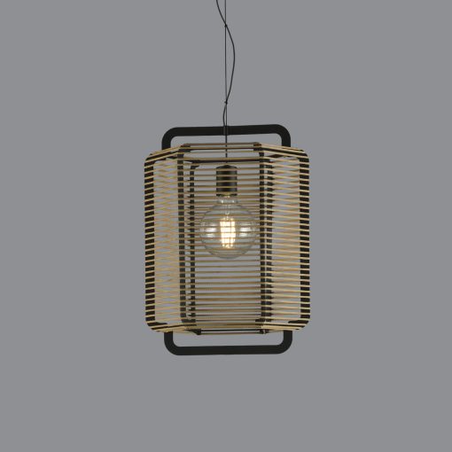 Corda Pendant lamp 3901/35 Textured Black/Sand, LED E27 15W, CL.I