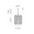   Corda Pendant lamp 3901/35 Textured Black/Sand, LED E27 15W, CL.I