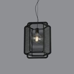   Corda Pendant lamp 3901/35 Textured Black/Black, LED E27 15W, CL.I