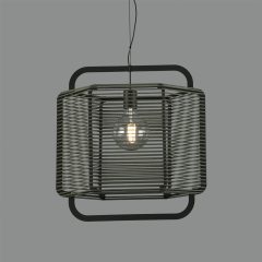   Corda Pendant lamp 3901/50 Textured Black/Alga, LED E27 15W, CL.I