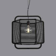   Corda Pendant lamp 3901/50 Textured Black/Black, LED E27 15W, CL.I