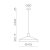   Evelyn Pendant lamp 3906/45 White, Kit Tex. White, LED E27 15W, CL.I, MULTI-PACK
