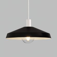 Evelyn Pendant lamp 3906/45 Black, Kit Text. White, LED E27 15W, CL.I, MULTI-PACK