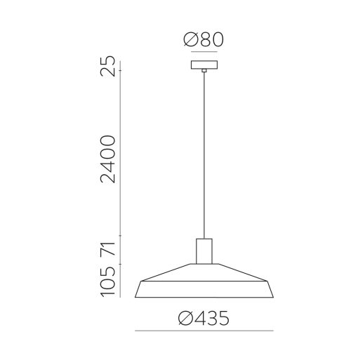 Evelyn Pendant lamp 3906/45 White, Kit Tex. Black, LED E27 15W, CL.I, MULTI-PACK