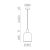   Turkana Pendant lamp 3908/16 White, Kit Tex. White, LED E27 15W, CL.I, MULTI-PACK
