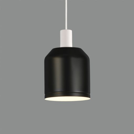 Turkana Pendant lamp 3908/16 Black, Kit Text. White, LED E27 15W, CL.I, MULTI-PACK