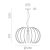   Rosa Del Desierto Pendant lamp 3912/45 Black, LED E27 15W, CL.I