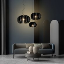 Rosa Del Desierto Pendant lamp 3912/45 Black, LED E27 15W, CL.I
