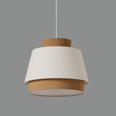   Aspen Pendant lamp 3916/45 Sand/Linen, Kit Text. White, LED E27 15W, CL.I, MULTI-PACK