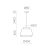   Aspen Pendant lamp 3916/45 Green/Linen, Kit Text. White, LED E27 15W, CL.I, MULTI-PACK