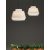   Aspen Pendant lamp 3916/45 White/Linen, Kit Text. Black, LED E27 15W, CL.I, MULTI-PACK