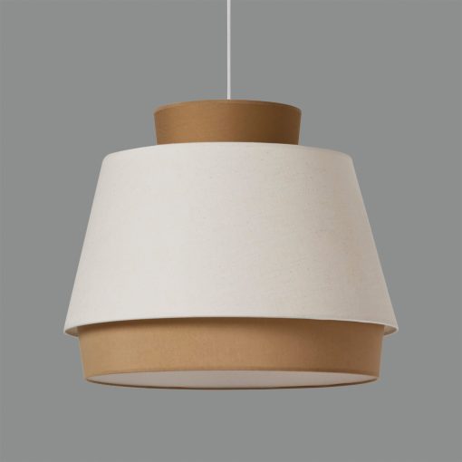 Aspen Pendant lamp 3916/60 Sand/Linen, Kit Text. White, LED E27 15W, CL.I, MULTI-PACK