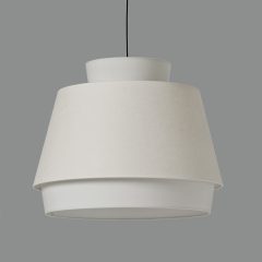   Aspen Pendant lamp 3916/60 White/Linen, Kit Text. White, LED E27 15W, CL.I, MULTI-PACK