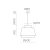   Aspen Pendant lamp 3916/60 White/Linen, Kit Text. White, LED E27 15W, CL.I, MULTI-PACK