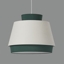 Aspen Pendant lamp 3916/60 Green/Linen, Kit White Text., LED E27 15W, CL.I, MULTI-PACK
