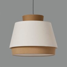Aspen Pendant lamp 3916/60 Sand/Linen, Kit Text. Black, LED E27 15W, CL.I, MULTI-PACK