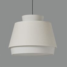 Aspen Pendant lamp 3916/60 White/Linen, Kit Text. Black, LED E27 15W, CL.I, MULTI-PACK
