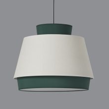 Aspen Pendant lamp 3916/60 Green/Linen, Kit Text. Black, LED E27 15W, CL.I, MULTI-PACK