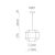   Bauhaus Pendant lamp 3917/45 White/Black, Kit Text. White, LED E27 15W, CL.I, MULTI-PACK