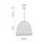   Moyana Pendant lamp 3926/50 Natural Raffia, LED E27 15W, CL.I