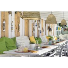 Moyana Pendant lamp 3926/50 Natural Raffia, LED E27 15W, CL.I