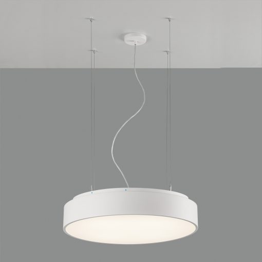 Isia Air Cleaner Pendant lamp 3927 Textured White, T5 UV-C 2x15W + LED 55W 5250lm, CRI90 CL.I, Integrated LED, Kelvin 3000K-4000K Slide Switch, Remote control