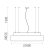   Isia Air Cleaner Pendant lamp 3927 Textured White, T5 UV-C 2x15W + LED 55W 5250lm, CRI90 CL.I, Integrated LED, Kelvin 3000K-4000K Slide Switch, Remote control