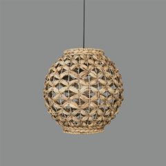   Lennis Pendant lamp 3928/30 Natural Fiber, Kit Text. Black, LED E27 15W, CL.I, MULTI-PACK
