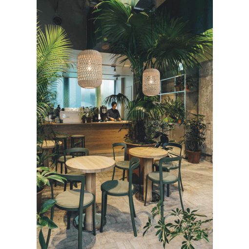 Vivian Pendant lamp 3931/25 Natural Rattan, Kit Tex. Black, LED E27 15W, CL.I, MULTI-PACK