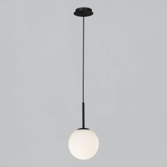   Parma Pendant lamp 3946/18 Matt Black/Opal, LED E27 15W, CL.II IP44