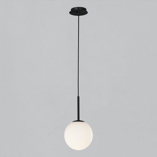 Parma Pendant lamp 3946/18 Matt Black/Opal, LED E27 15W, CL.II IP44