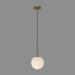   Parma Pendant lamp 3946/18 Matt Antique Gold/Opal, LED E27 15W, CL.II IP44