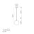   Parma Pendant lamp 3946/18 Matt Antique Gold/Opal, LED E27 15W, CL.II IP44