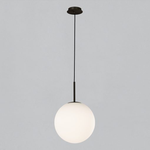 Parma Pendant lamp 3946/30 Matt Black/Opal, LED E27 15W, CL.II IP44