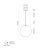   Parma Pendant lamp 3946/30 Matt Black/Opal, LED E27 15W, CL.II IP44