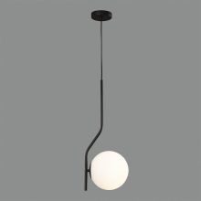 Maui Pendant lamp 8163/1 Opal/Black Matt, LED E27 15W, CL.I, (E27 max. Ø45 mm)
