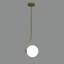 Maui Pendant lamp 8163/1 Opal/ Matt Antique Gold, LED E27 15W, CL.I, (E27 max. Ø45 mm)