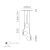   Maui Pendant lamp 8163/3 Opal/Black Matt, LED E27 3x15W, CL.I, (E27 max. Ø45 mm)