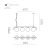   Maui Pendant lamp 8163/4L Opal/Black Matt, LED E27 4x15W, CL.I, (E27 max. Ø45 mm)