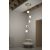   Maui Pendant lamp 8163/5 Opal/Black Matt, LED E27 5x15W, CL.I, (E27 max. Ø45 mm)