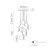   Maui Pendant lamp 8163/5 Opal/Matt Antique Gold, LED E27 5x15W, CL.I, (E27 max. Ø45 mm)