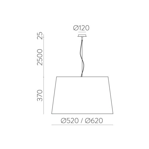 Stilo Pendant lamp 8202/62 Textured White, LED E27 15W, CL.I, MULTI-PACK