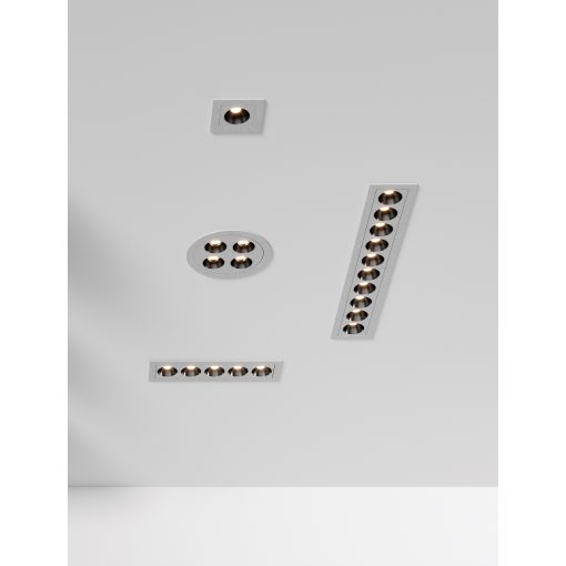 Invisible Recessed 3980/45 Textured White, LED 3W 3000K 170lm, CRI90 CL.II, Integrated LED