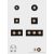   Move Recessed 3984/6 Cuadrado Textured Black, LED COB 5W 3000K 415lm, CRI90 CL.II IP44/IP20, MULTI-PACK