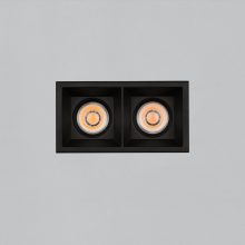 Move Recessed 3984/8 Cuadrado Textured Black, LED COB 2x12W 2700K 2320lm, CRI90 CL.II IP44/IP20, MULTI-PACK