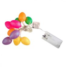 MALE PLASTIKOWE JAJKA WIELKANOCNE LED Z BROKATEM