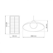 Lampa Solarna Saturn Pojedyńcza
