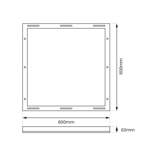 Ramka Aluminiowa 60x60 Backlit