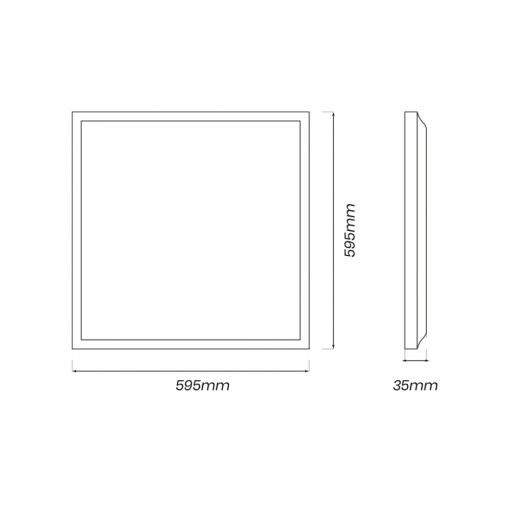 Panel LED 40W 4000K 60x60